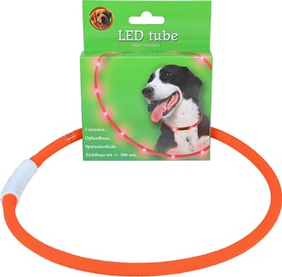 LED tube verstelbaar 20-70 cm oranje, USB oplaadbaar.