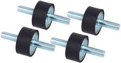 Anti-vibratie houders, 30 x 20 mm, rubber isolatie, set van 4, trillingsvrij en duurzaam voor optimale stabiliteit