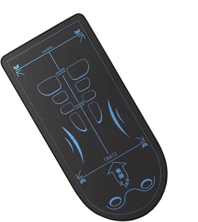 Ab Trainingsmat - Kniebeschermer Rolwiel - Kern Training - Antislip Textuur - 7 mm Dik - Zwart