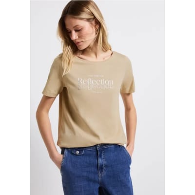 Shirt met folietekst