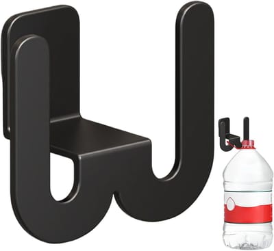 Wand Schoenenrek - Muur Opberger - Schoenen Organiseren - Roestvrij Koolstofstaal - 3.35x3.39x1.77 Inch - Zwart