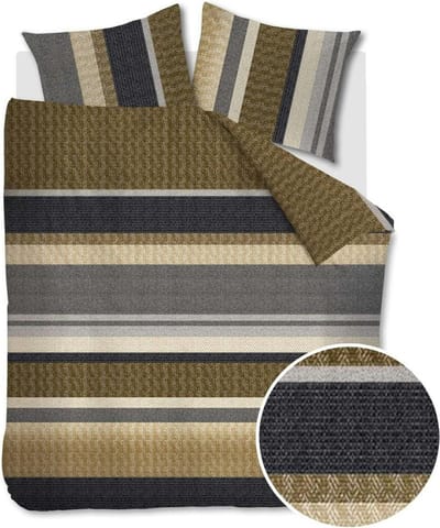 Beddinghouse Jorren dekbedovertrek - Tweepersoons - 200x200/220 - Grijs
