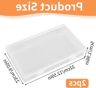 Opbergdoos met Deksel, Plat, A4 Documentenbox, Stapelbaar, Transparant, Plastic Opbergbox voor Documenten en Tijdschriften, Pennenorganizer en Kantoorbenodigdheden