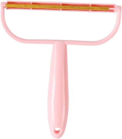 Dubbelzijdige Pluisverwijderaar - Kleding Scheerapparaat - Kleding Reinigen - Draagbaar en Lichtgewicht - 16 x 13.5 x 2 cm - Roze