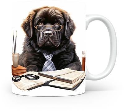 Mok Newfoundland Beker voor koffie of tas voor thee, cadeau voor dierenliefhebbers, moeder, vader, collega, vriend, vriendin, kantoor, opa, oma, hond, kerst, sinterklaas, verjaardag