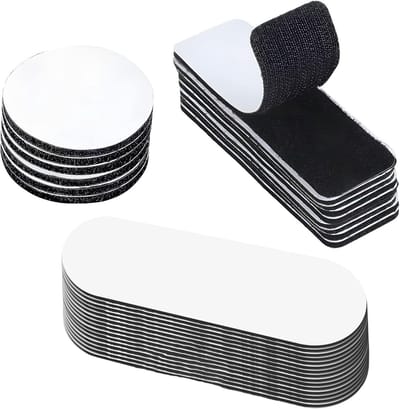 Zelfklevende Tape Set, Extra Sterk, 5cm Rond en 3cmx10cm Rechthoekig, Ideaal voor Deuren en Vloeren, 10 Stuks