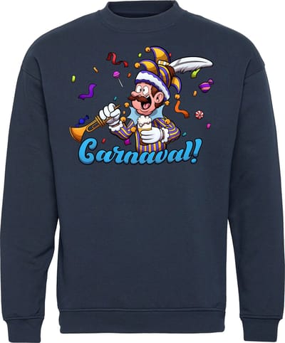 Sweater Carnavalluh | Carnaval | Carnavalskleding Dames Heren | Navy | maat XS