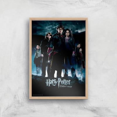 Harry Potter and the Goblet Of Fire Giclee Art Print - A4 - Wooden Frame