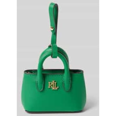 Hanger van leer met labelapplicatie