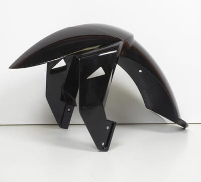 P2R voorspatbord voor scooter Peugeot 50 Ludix trend 10 inch velg / glans zwart Nieuw