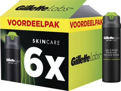 GilletteLabs Snel Schuimende Scheergel - Voor Mannen - Voordeelverpakking 6 x 198ml