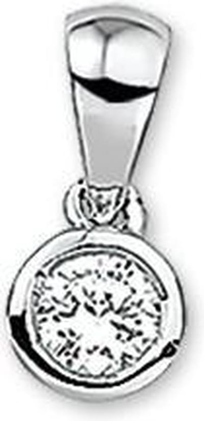 hanger zirkonia zilver gerhodineerd