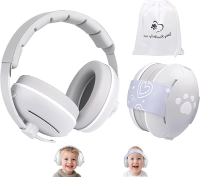 Comfortabele Oorkappen voor Baby's en Peuters tot 4 Jaar - Geluiddempende Earmuffs tegen Gehoorschade, CE & UKCA Gecertificeerd, Ideaal voor Geluidsgevoelige Kinderen