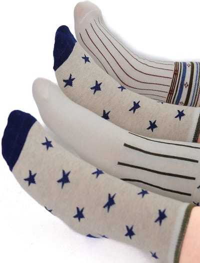 RobyKris Kids 3 paar Kindersokken - Beige - Maat 30/31