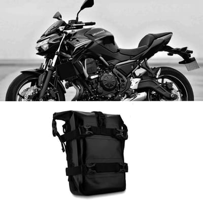Motorbumper frame zijtas voor motor 8 liter - Volledig waterdicht - Multifunctioneel - Zwart