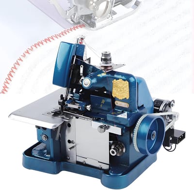 Overlockmachine - Professionele Naaimachine - Stoffen Afwerken - 3000 Steken Per Minuut - 255x210x270 mm - Blauw
