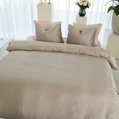 Kayori Shan Dekbedovertrek TENCEL™ Lyocell - 140x200-220 + 1 sloop - Verkoelend slapen - Eenpersoons - Zilvergrijs