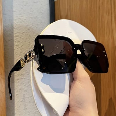 Dames Zonnebril Hoge Definitie Licht Luxe Rechthoekig Montuur Zonnebril Modieuze Trendy Brilmonturen en Zonnebrillen