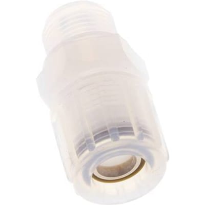 12x10mm & G3/8'' PFA Rechte Snijringkoppeling Buitendraad 10bar