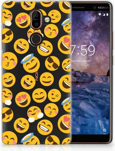 Nokia 7 Plus TPU bumper Emoji