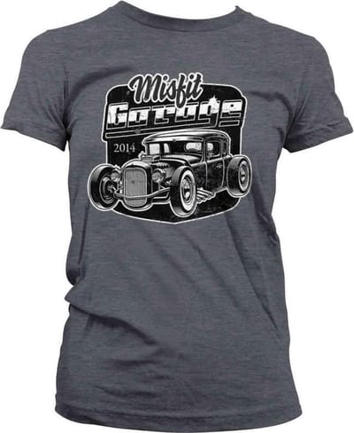 Misfit Garage Dames Tshirt -S- Rod Grijs