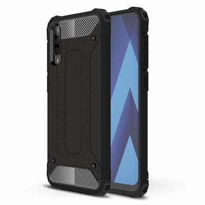 Hoesje Geschikt Voor Samsung Galaxy A50s/A30s Hybrid Armor Hoesje - Zwart