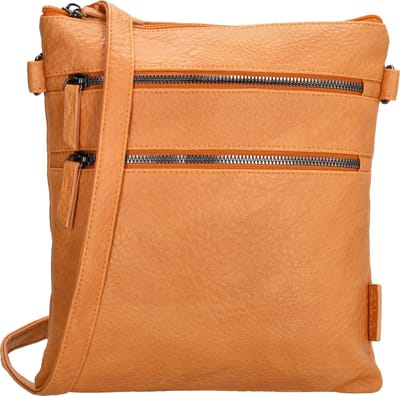Beagles Langreo Crossbody Tas Schoudertasje met handige Ritsvakken - Abrikoos