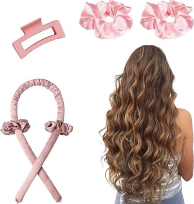 Professor Q - Heatless Curls - Haarrollers - incl. Haarelastiekjes en Haarklem - Krulspelden - Krullen Zonder Hitte - Haarkruller - Complete Set