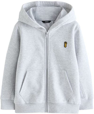 Next - Jongens - Hoodie met doorlopende rits - Grijs