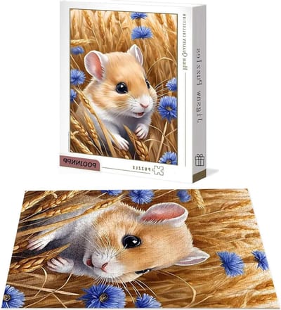 Puzzel 1000 stukjes - Dierenpuzzel Legpuzzel - Ontspanning Thuis - Gelabelde Achterkant - 75x50 cm - Multicolor