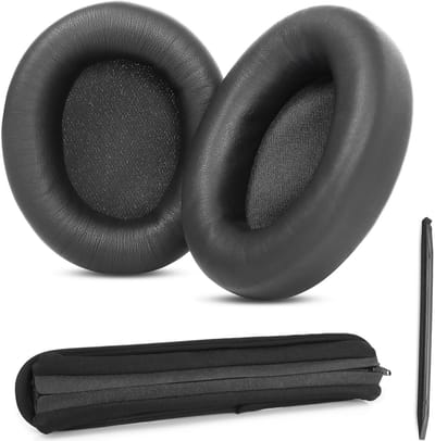 Dailygoods - Vervangende oorkussens Oorkussens Compatibel met Beats Studio Pro Hoofdtelefoon Oor Covers Eiwit Lederen Oorkussens (Oorkussens + Hoofdband)