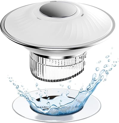 Pop-up Afvoerstopper voor Wasbak met RVS Filtermand, Magnetisch en Geurremmend, Geschikt voor 28-45 mm Afvoeren