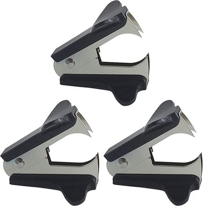 Staple Remover voor Kantoorbenodigdheden - Metalen en Plastic Nietjesverwijderaar voor Thuis, School en Kantoor - Zwart Desk Accessoire