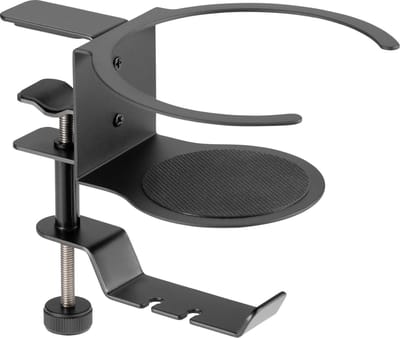 SpeaKa Professional SP-HCH-120 Koptelefoonhouder Geïntegreerde kabelvoering Zwart
