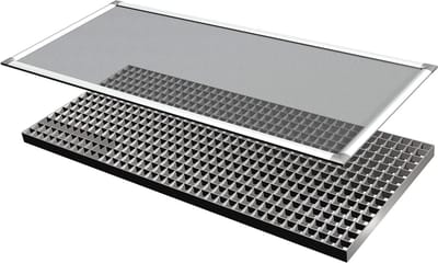 Asafdekking Aluminium - Roosterdeksel Kelder - Ventilatie Bescherming - Lichtgewicht Weerbestendig - 44 x 106 cm - Grijs