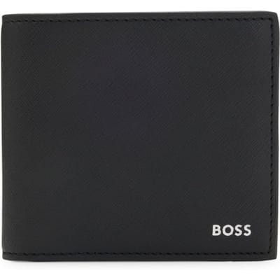 Hugo Boss Heren Leren Portemonnee Zair_4cc Bifold Creditcardhouder
