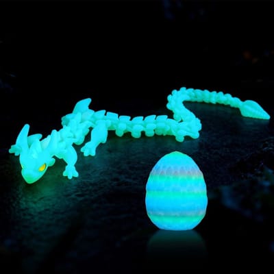 Oplichtend Drakenei met 3D Draak, Magische Nachtkastdecoratie voor Tieners en Volwassenen, Uniek Cadeau voor Feestdagen en Verjaardagen, 9 cm x 30 cm