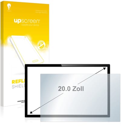 upscreen - Screenprotector voor Touch-Panel PC's met 20 inch-scherm [443 mm x 250 mm, 16:9] - Folie Beschermfolie anti glare matte