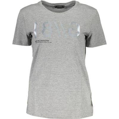 Guess Jeans Grijze Katoenen Dames T-shirt