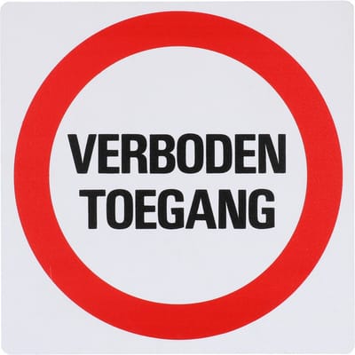 Aanduidingsbord Z159 Verboden Toegang