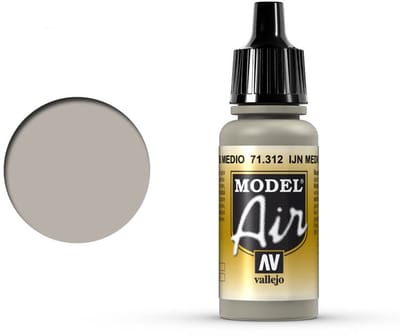 Vallejo Hobbyverf Acrylverf - 71308 Model Air Dark Grey -12 - Acryl Verf flesje - 17 ml
