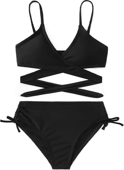 Solidchoice - Meisjes Bikini Set met Drawstring voor Leeftijd 6-14 Jaar