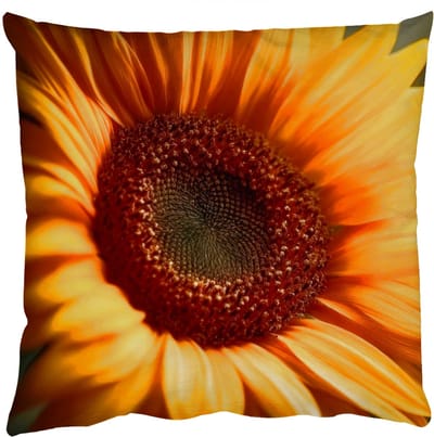 Sierkussens - Kussentjes Woonkamer - 50x50 cm - Geel - Zonnebloem - Zomers