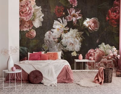 Fotobehang - Pioenrozen - Rozen - Bloemen - Pioenrozenbehang - Vliesbehang -208 x 146 cm