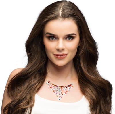 Boland - Gezichtsjuwelen Penelope - Kinderen en volwassenen - Glitter and Glamour -