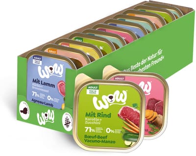WOW! Adult hondenvoer - kuipje - multipack - 11 x 150 g