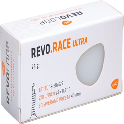 Revoloop Race 28" ultralichte binnenband 25 gram | 23-30/622 | Racefiets | 80mm Presta ventiel