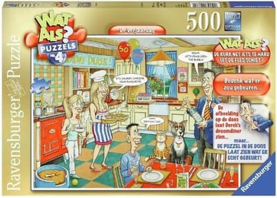 Ravensburger puzzel Wat Als? 4 De Verjaardag - Legpuzzel - 500 stukjes