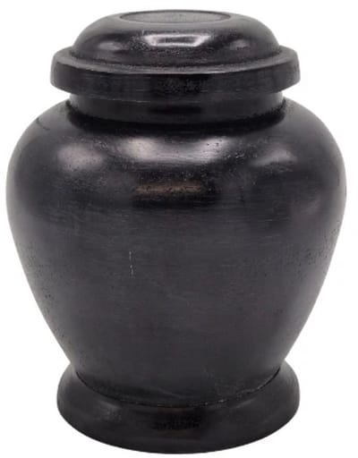 Urnenspecialist® - Urn - Pot - Asbuis - 700ML - Zwart - Black - Standaard Urn - As - Asverwerking