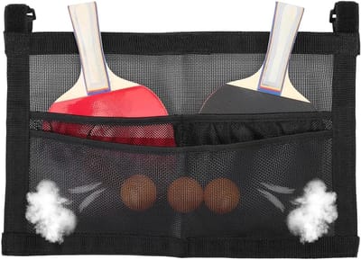 Tafeltennis Tas - Opbergtas Paddles - Sport Benodigdheden - Geventileerd Mesh Ontwerp - 40x25 cm - Zwart